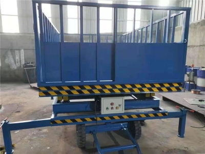 山東濟南章丘客戶定製移動卸豬台 山東濟南章丘客戶定製移動卸豬台